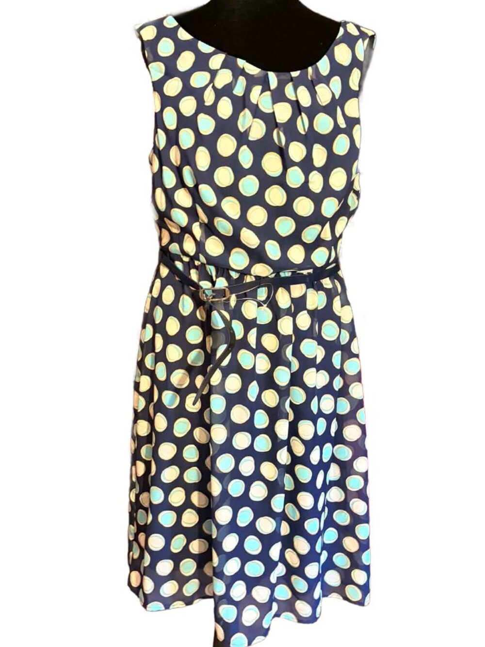 NWT DressBarn polka dot midi dress